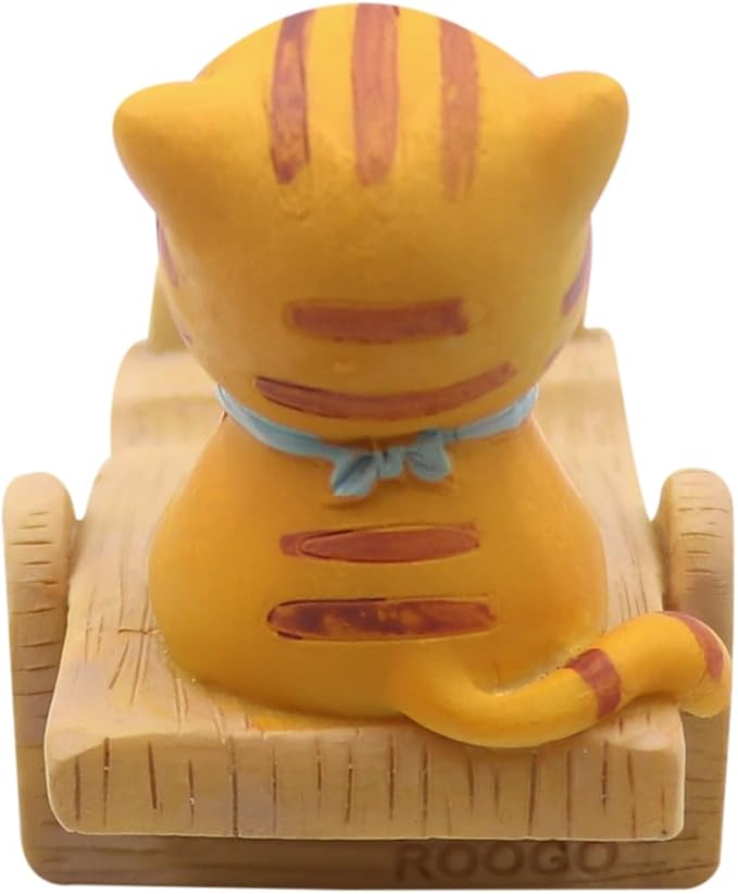 Cute Cat Cellphone Stand Holder Cartoon Smartphone Desk Holder for All Mobile Phones Animal Phone Stand Desk Ornament - Compatible with All Brands