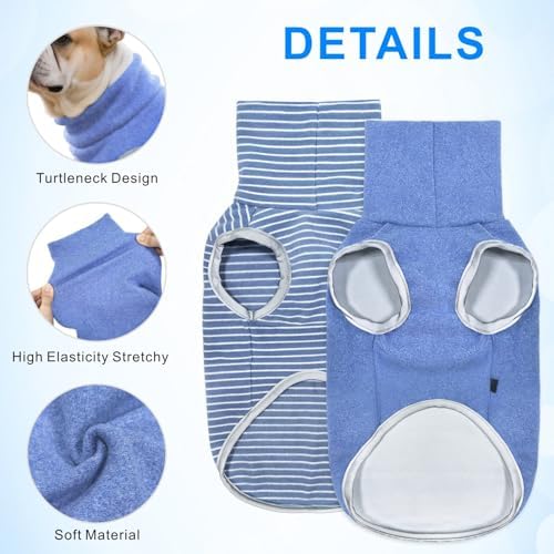 Idepet Dog Fleece Sweater,Soft Puppy Sweatshirt Warm Winter Shirt