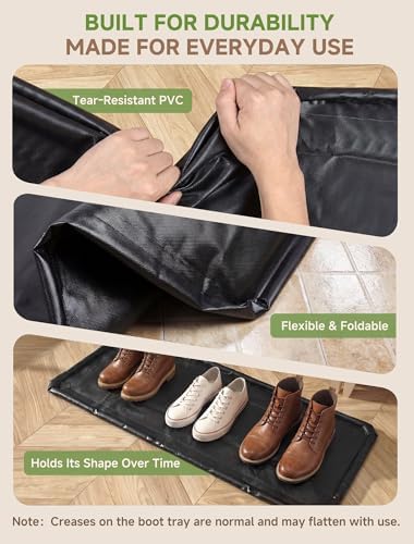 Shoe Mat, Large Boot Mat for Entryway Indoor- 40.5" × 17.7"
