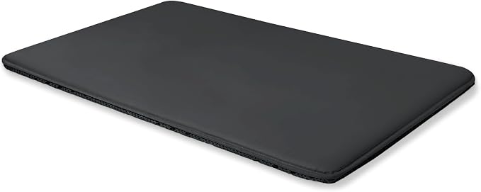 Dog Crate Pad Mat, Waterproof Wipeable Kennel Bed, 35x22, Black | Outdoor Wipe-Clean Kennel Pet Mat for Medium Large Dogs, Non-slip Bottom, Lightweight & Portable, Suit for Travel, Trunk