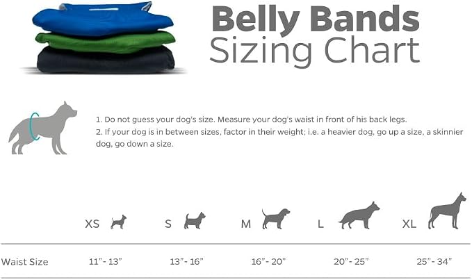 Pet Parents® Washable Belly Bands for Male Dogs (3pack) + Extendrs® of Durable Dog Diapers Male, Premium Male Dog Diapers & Dog Wraps (Medium, Gentlemen)