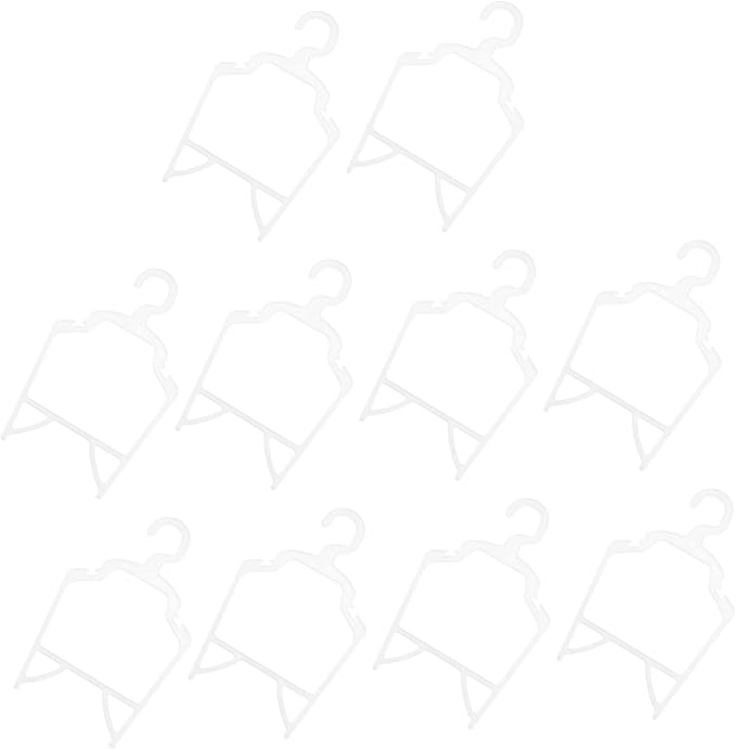 KESYOO 10Pcs Pet Apparel Hangers Durable PP Dog Clothes Rack Lightweight Pet Clothes Organizer for Animals for Pet Owners