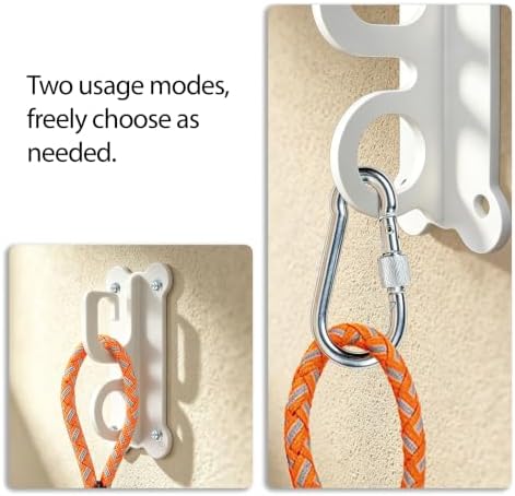 ESPETS Dog White Tie Out Wall Hook Anchor, Secure Dog Leash Holder