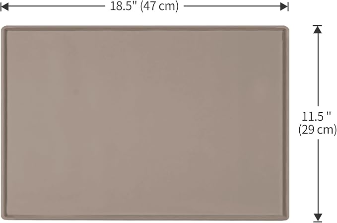Silicone Dog Food Mat Waterproof Pet Feeding Tray for Small Medium Dogs