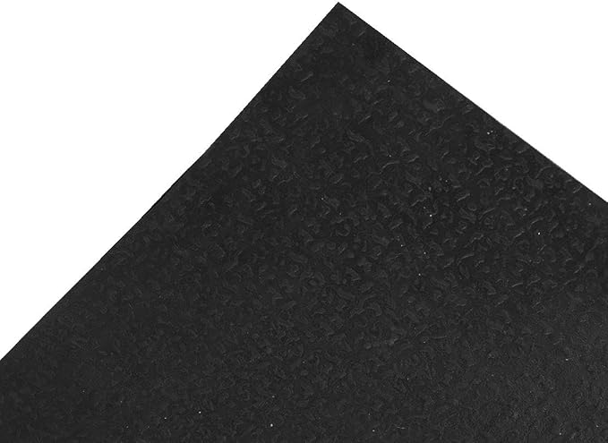 Ottomanson Waterproof Rubber Outdoor Doormat – Heavy-Duty Non-Slip Rubber Floor Mat with Ridge Scraper Pattern, All-Weather Front Door Entry Mat for Mud & Dirt Control – 18" x 30", Black