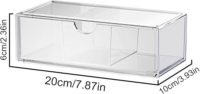 Practical Storage Container with Dividers Functional Stackable Drawer Storage Container for Beauty and Jewelry Beauty Product Box