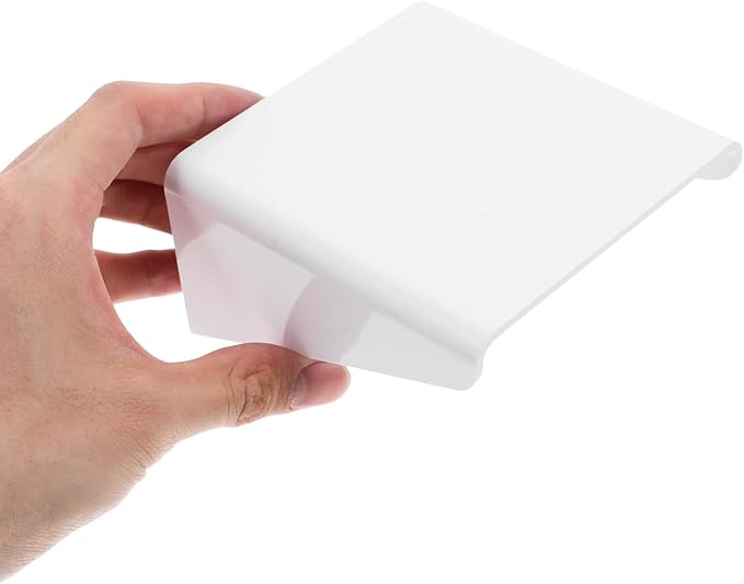 UKCOCO Camera and Router Wall Shelf Floating Bracket 2pcs White Plastic Adhesive Wall-Mounted Organizer for Monitor Holder Indoor Use