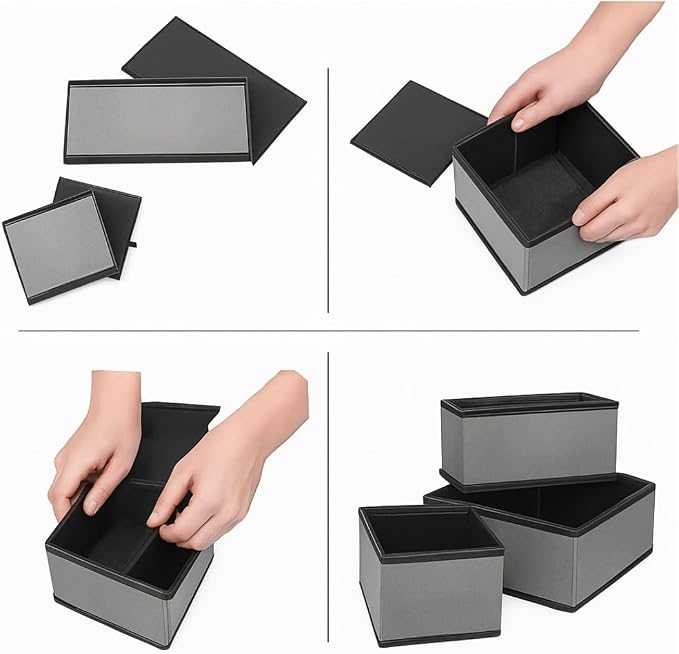 Heavy Duty Shelf Divider Drawer Organizer -Multi-Porpose Storage for Clothes, Accessories, Bells & Sockseavy