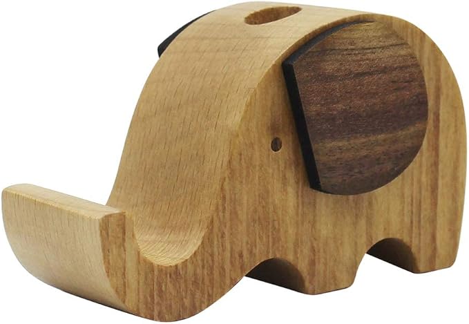 Cute Elephant Cell Phone Holder Stand Animal Smartphone Desk Holder for Mobile Phones Animal Phone Stand Desk Ornament