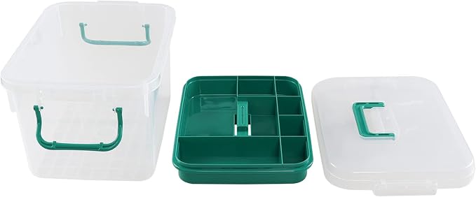 Clear Plastic First Aid Box Empty, Family Medicine Kit Storage Box