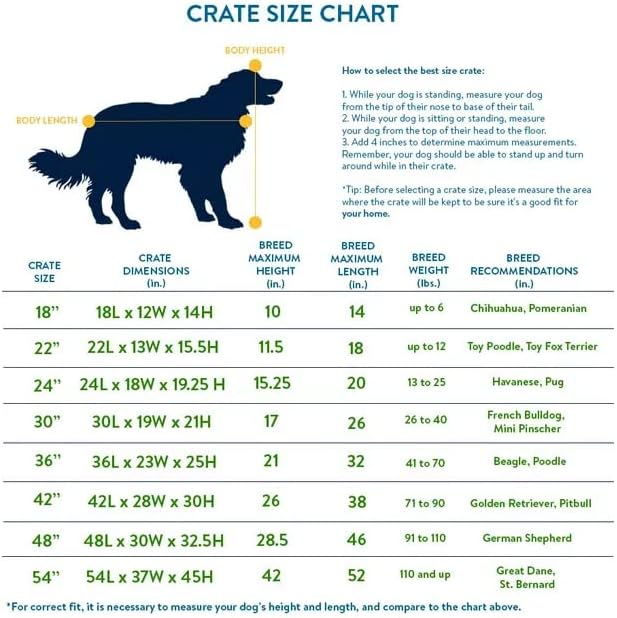 New World by Midwest 24-Inch Double Door Crate, for Small Breeds, 12-20 lbs | Folding Dog Crate, Leak-Proof Tray & Secure Latches, Portable, Durable & Easy to Assemble