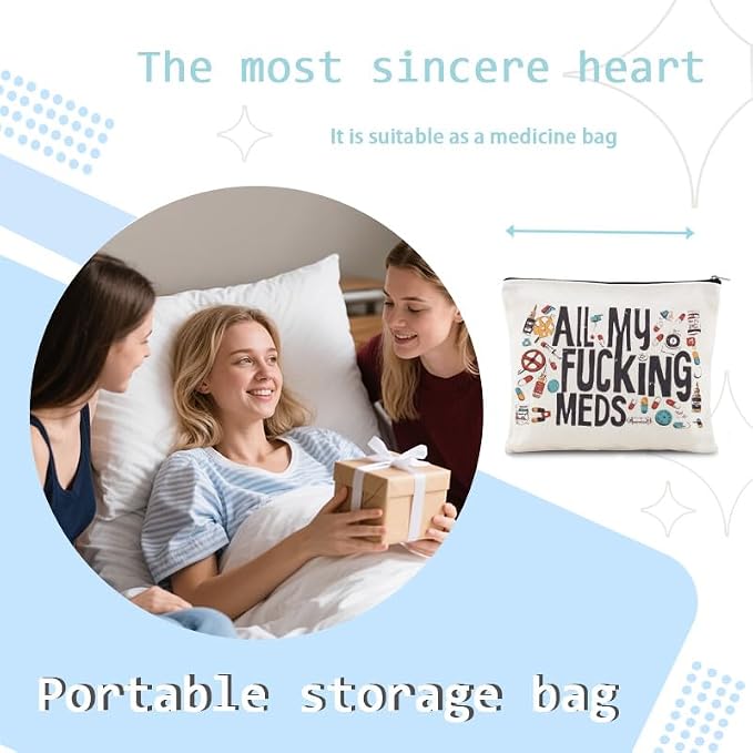 Sisadodo Charging Cable Organizer Travel Bag Toiletry Makeup Cosmetic Bags Medicine Med Toiletry Bag Pouch Diabetic Gifts Bags