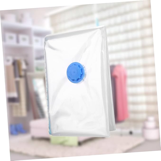 Zerodeko Vacuum Storage Bags Compression Organizer for Clothes Blankets Duvets Space-saving Sealed Storage for Home and Travel