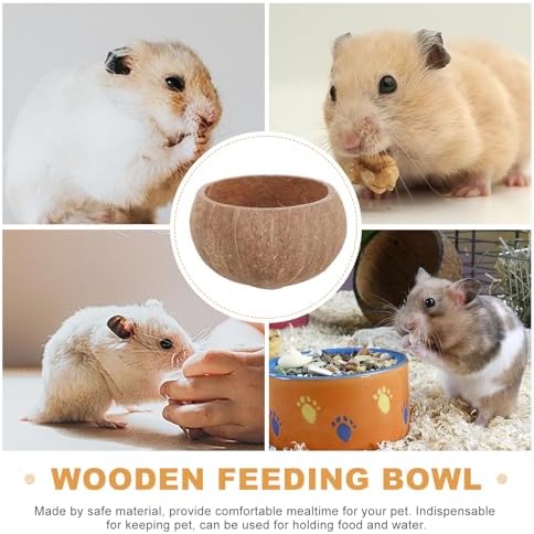 Mobestech Carrot Shaped Small Animal Water Bowl with Food Storage Organizer, Household Hamster and Guinea Pig Feeding Bowl for Cages, Pet Supplies for Rabbits and Rodents