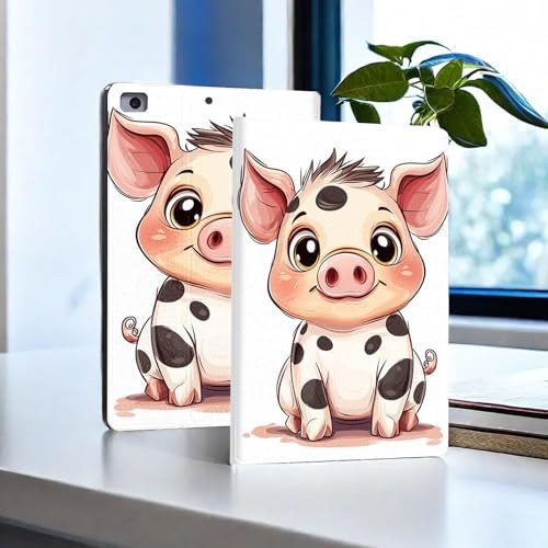 for Microsoft Surface Pro 11/10/9-13" 2024/2022 Tablet Case,Auto Wake/Sleep,Adjustable Stand Protective Cover - Cute Cartoon Pig
