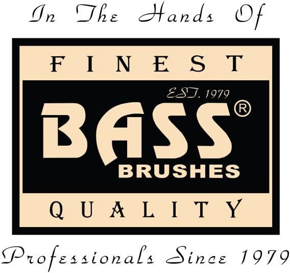 Bass Brushes Large Slicker Style Pet Brush with Bamboo Wood Handle and Rubber Grips