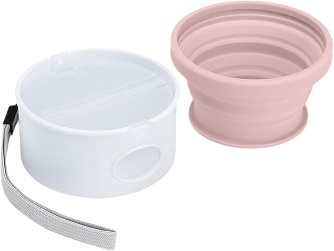 Dog Water Bowl - Portable Pet Dish, Food Storage, Travel Feeding Accessory | Pet Travel Bowl - On The Go Feeding for Dogs | Lightweight Fabric, Water Container, Food Storage Pouch for Trips
