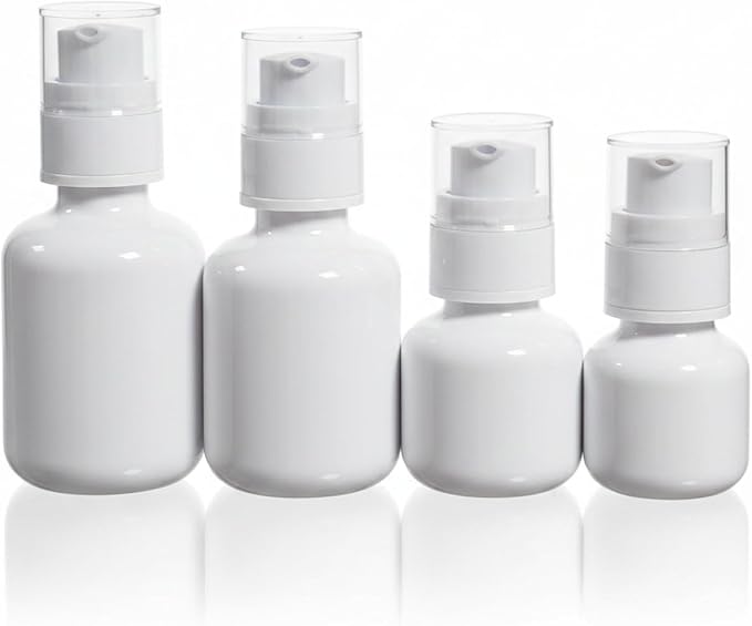 Refillable Cosmetic Spray Bottles, Opaque White PET for Skincare, Travel-Size Dispenser for Toners and Serums, 2 oz (1 PC)