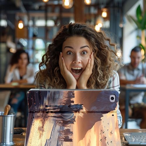 for Microsoft Surface Go 4/3/2/1-10.5" 2021 Tablet Case,Auto Wake/Sleep,Adjustable Stand Protective Cover - Horse Running