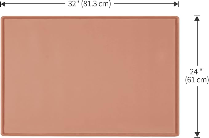 Silicone Dog Food Mat Waterproof Pet Feeding Tray for Large Dogs
