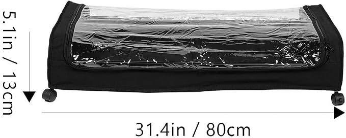 Kichvoe Bed Storage Cart with Wheels Large under Bed Storage Drawers for Clothes with Fabric Cover for Small Bedrooms and Pet Supplies