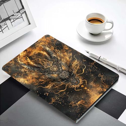 for Samsung Galaxy Tab S9 Plus/S9 FE Plus 5G 12.4 Inch 2023 Tablet Case,Premium Leather Folio Stand Auto Wake/Sleep,Multiple Viewing Stand,Dragon Head