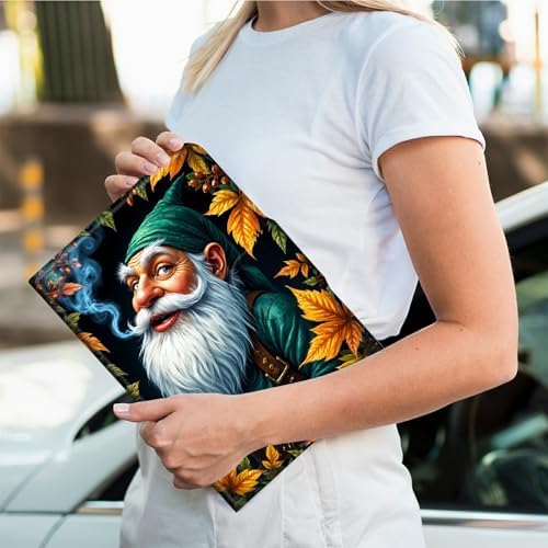 Rotating Handle Case for Samsung Galaxy Tab S10 Plus 2024/S9 FE+/S9 Plus 12.4 Inch 2023, 360 Degree Swivel Kickstand with Magnetic Closure Leather Protective Cover, White Bearded Old Mman
