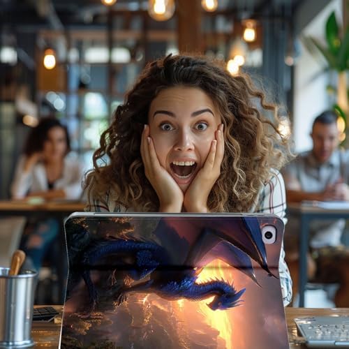 for Microsoft Surface Pro 11/10/9-13" 2024/2022 Tablet Case,Auto Wake/Sleep,Adjustable Stand Protective Cover - Blue Dragon