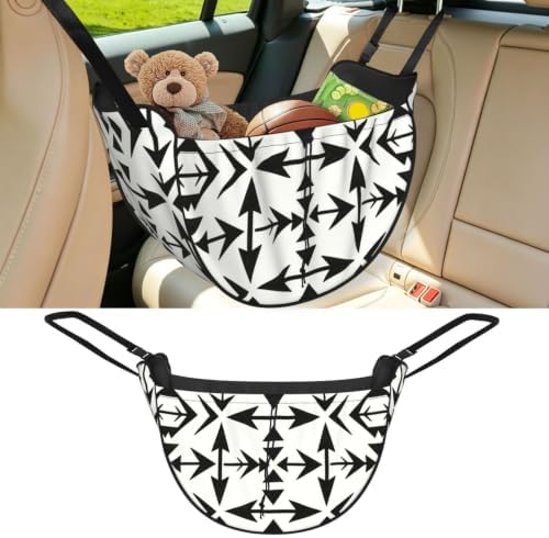 Arrow Tribal Print Car Seat Organizer-Backseat Storage Bag for Travel