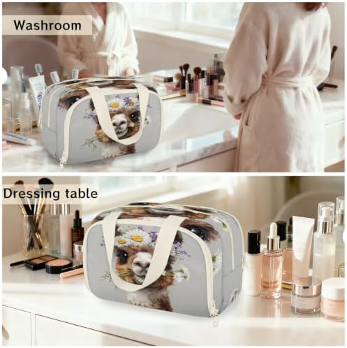 Alpaca Travel Toiletry Bag for Women