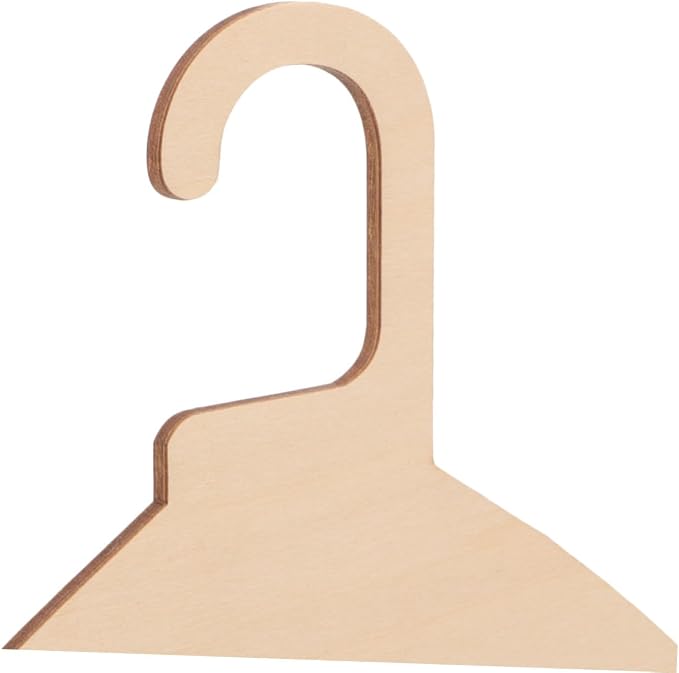 10pcs Small Wooden Pet Clothes Hangers, 6.3in Solid Wood Dog and Cat Clothing Rack, Puppy Apparel Organizer for Closet Storage and Drying