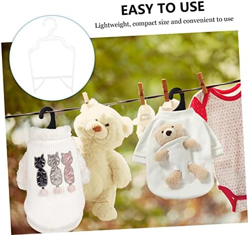 10pcs Pet Clothes Hangers Pp Holders for Dog Apparel for Shop Use Organize and Dry Efficiently