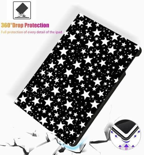 for Microsoft Surface Go 4/3/2/1-10.5" 2021 Tablet Case,Auto Wake/Sleep,Adjustable Stand Protective Cover - Star Pattern