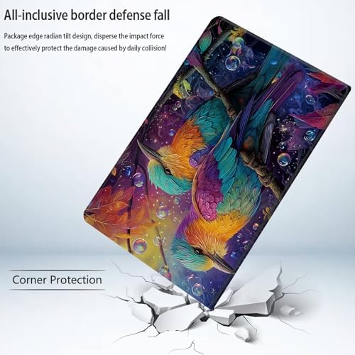 Bxgolkgd Tablet Case for Samsung Galaxy Tab A 8.4 Inch 2020(SM-T307),Shockproof Stand Cover with Heat Dissipation,Auto Wake/Sleep Function,Colorful Parrot