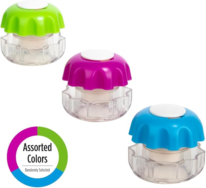 EZY DOSE Crush Pill, Vitamins, Tablets, Crusher and Grinder with Storage Compartment, Kids, Pets, Elderly, Effortlessly Crushes Medications into Fine Powder, Easy-to-Use, Color May Vary, BPA Free