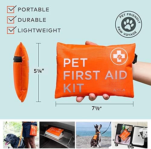 ARCA PET First Aid Kit 3 Piece Set - Each for Home, Car & Travel. Dog First Aid Kit with Thermometer, Tick Remover Kit & Many More