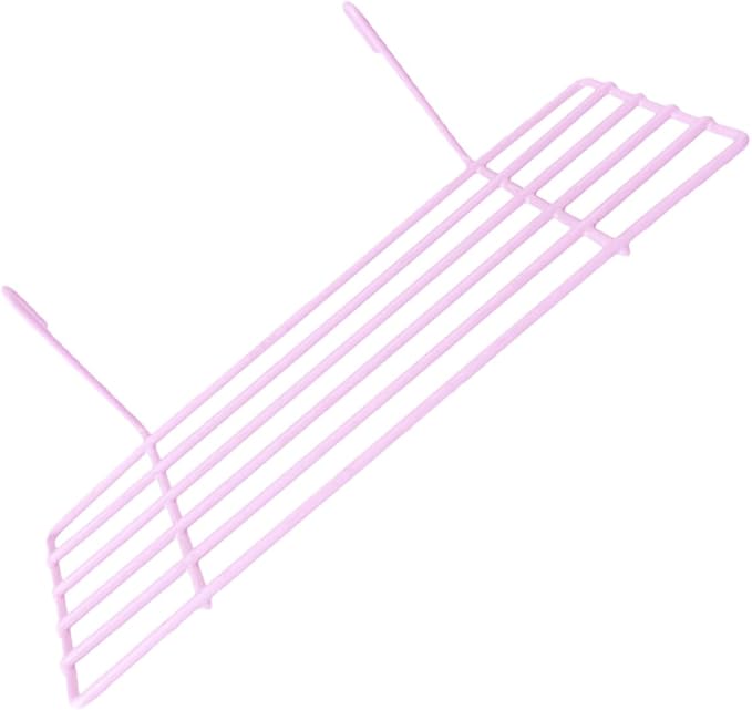 Wear-Resistant Iron Wall Grid Parrot Stand Bird Cage Platform for Small to Birds Wall Accessory with Surface and Display Easy Install