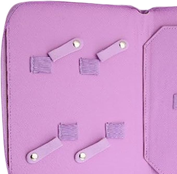 Pet Grooming Tool Storage Case Dog or Cat Grooming Supplies Dog Grooming Bag Portable PU Leather Storage Organizer Suitable for Professional Pet, Violet