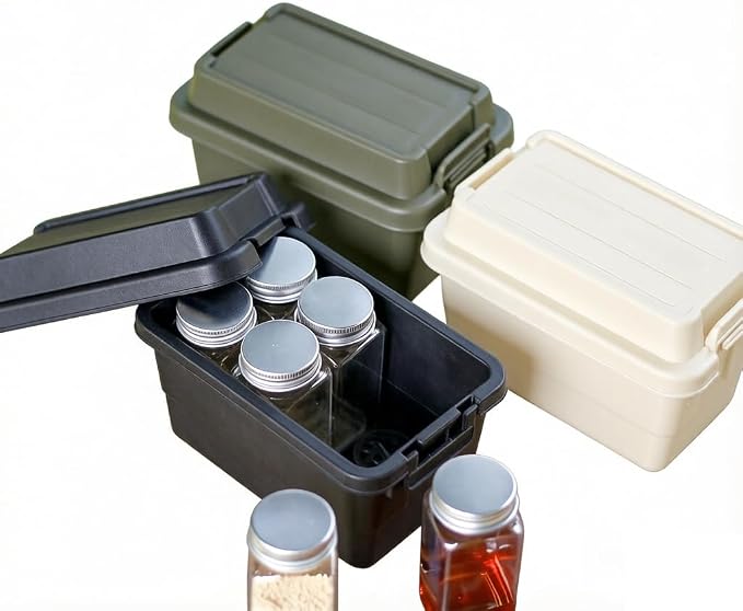 6-Piece Camping Spice Kit, BPA-Free Leakproof, Portable Seasoning Organizer for Travel
