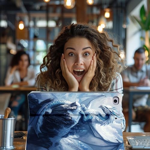 for Microsoft Surface Pro X/Pro X Plus-13 2019/2020/2021/2024 Tablet Case,Auto Wake/Sleep,Adjustable Stand Protective Cover - Dragon