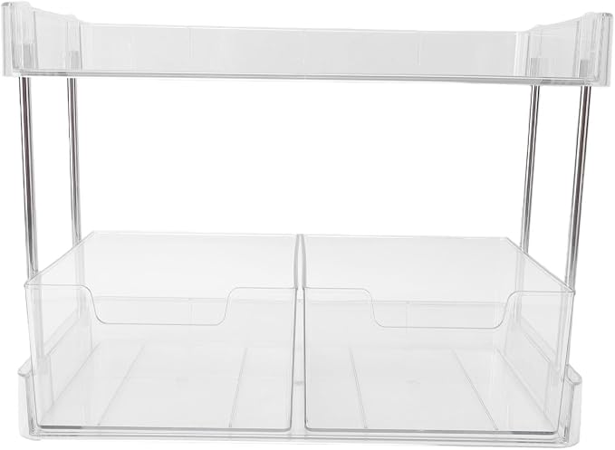 Tea Bag Organizer, PET 2 Tier Storage Drawer Coffee Pod Holder,