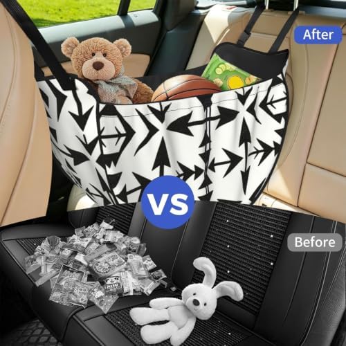 Arrow Tribal Print Car Seat Organizer-Backseat Storage Bag for Travel