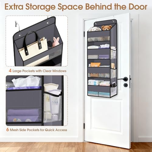 Over The Door Organizer Storage behind Door Hanging Organizer for Nursery