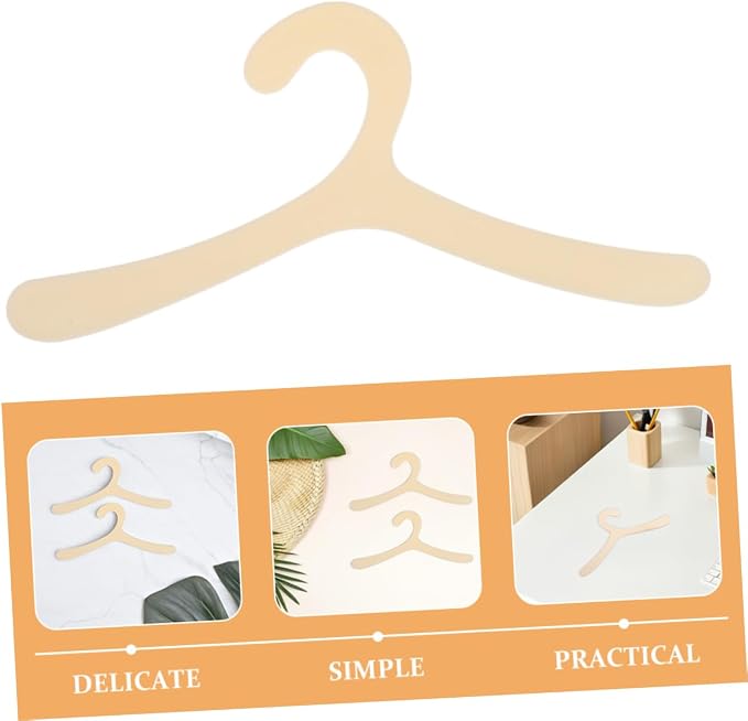 20pcs Small Pet Clothes Hangers Multi-Functional Organizer for Dog and Cat Apparel Non-Slip Plastic Rack for Efficient Storage for Costumes and Accessories