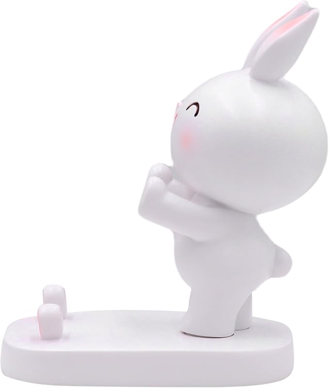 Cute Rabbit Cellphone Holder Stand Animal Smartphone Desk Stand for All Mobile Phones Bunny Phone Stand Desk Ornament