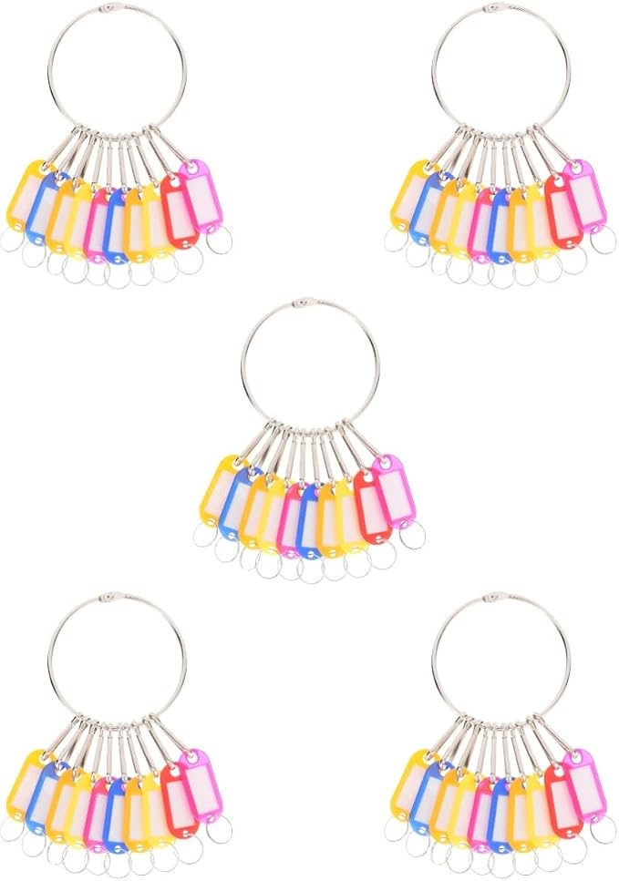 DOITOOL 1 Set Multi Purpose Key Tags Key Label for Office School and Luggage Identification