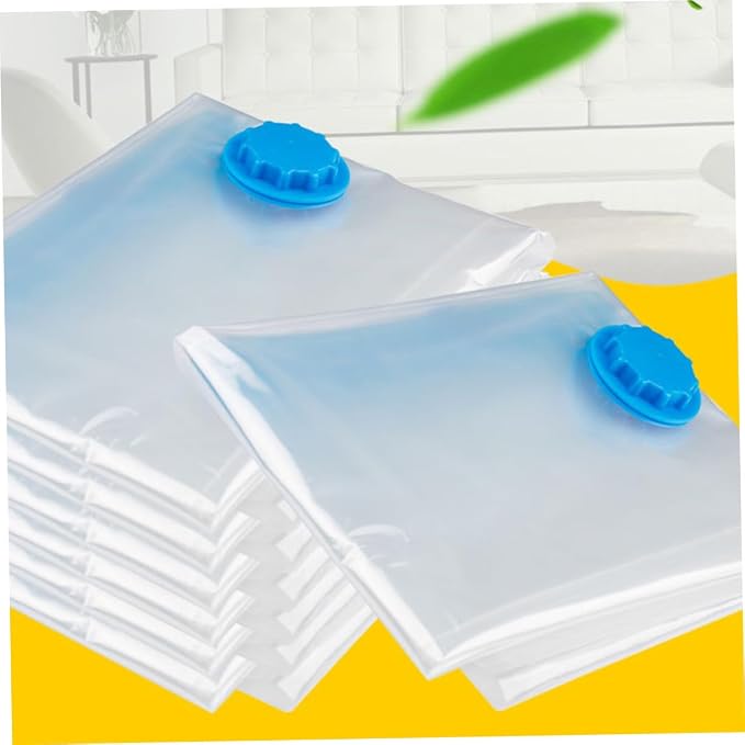 5Pcs Vacuum Storage Bags Space Saver 50x70cm PET and PE | Foldable Organizing Storage, Vacuum Compression for Curtains and Quilts, Room Saving Sealed Packing Set