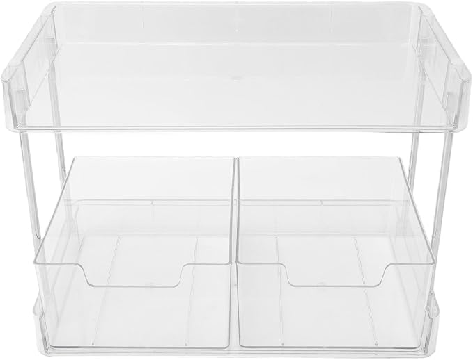 Tea Bag Organizer, PET 2 Tier Storage Drawer Coffee Pod Holder,