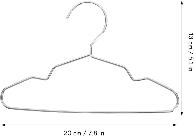 Cabilock 10pcs Pet Hanger Steel Clothing Rack for Dogs Cats Stylish Design for Closet Organization Space Saving Pet Garments Storage