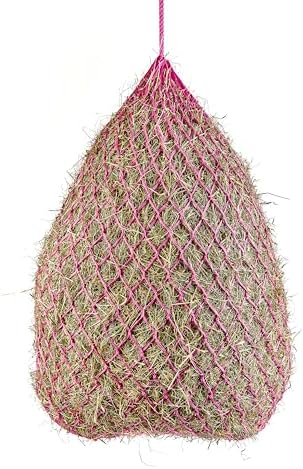Shires 50" Premium Poly Cord 2" Hole Hay Net,Pink